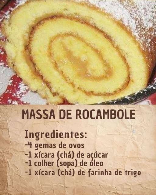 Massa para Rocambole Fofinha: A Melhor que Já Fiz na Vida! - Receita Completa