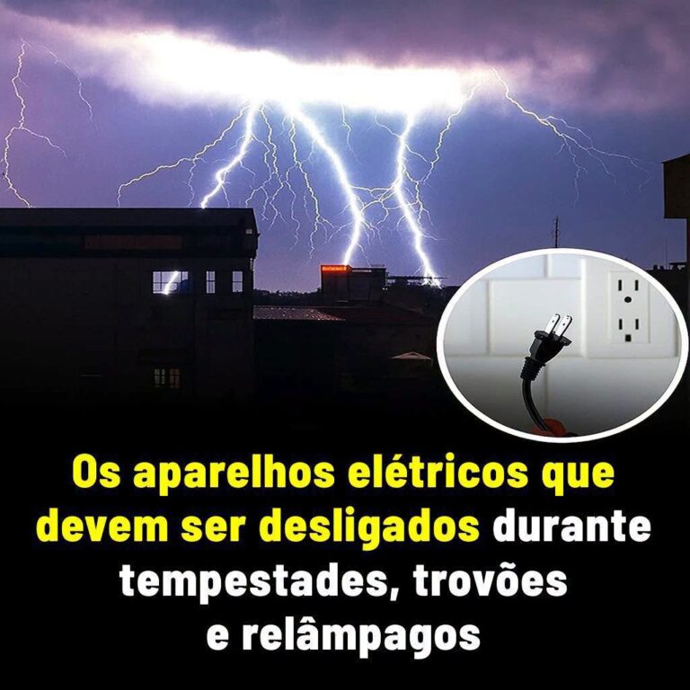 Os aparelhos elétricos que devem ser desligados durante tempestades