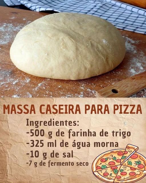 Massa de pizza caseira fácil: depois que eu aprendi, só f