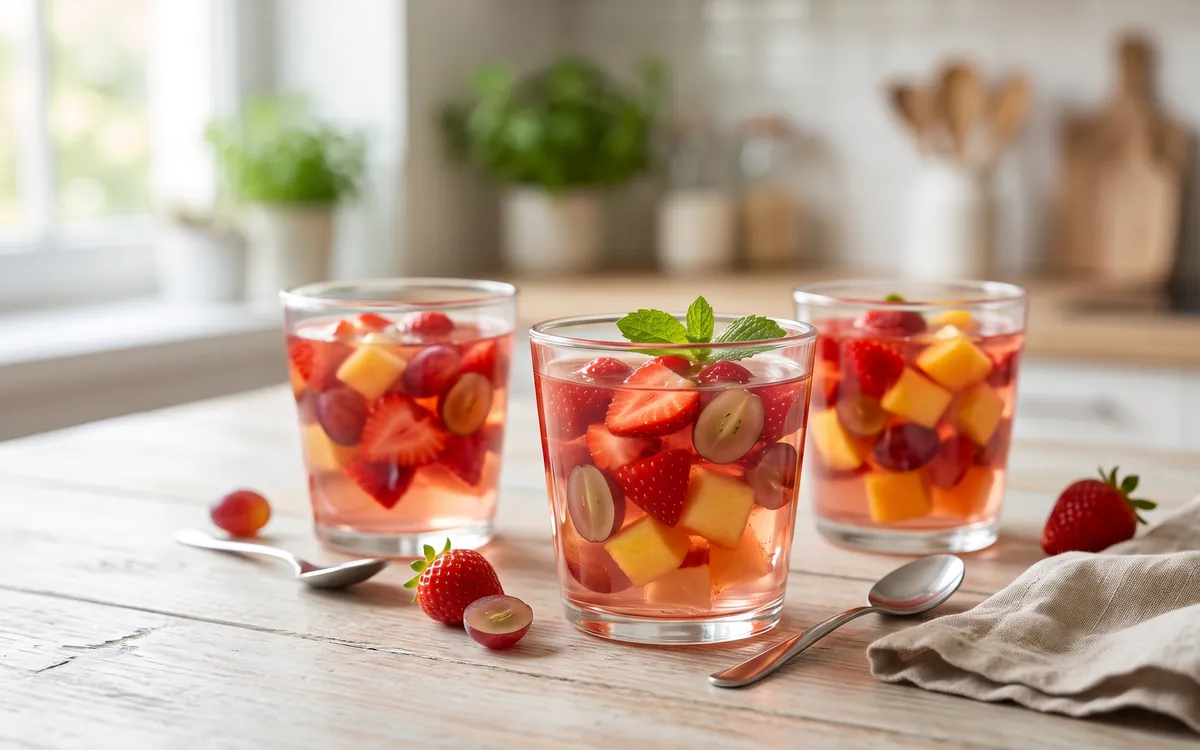 Gelatina com frutas sem açúcar: receita simples, fresca e leve